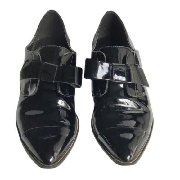  Gazoldo Patent Loafer With Bow - Picture 1 of 7